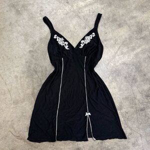 Vintage y2k babydoll lace detail coquette slip dress